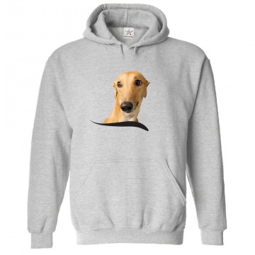 Cute Greyhound Dog Unisex Classic Kids and Adults Pullover Hoodie								 									 									